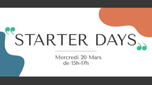 Starter Days : conférence inspirante d'entrepreneurs @ IUT de Paris – Rives de Seine