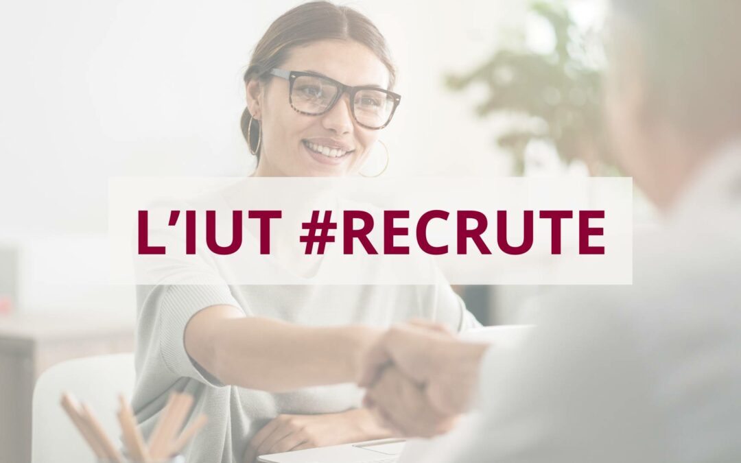 L’IUT #recrute un ou une intervenant·e pour son département GEA !