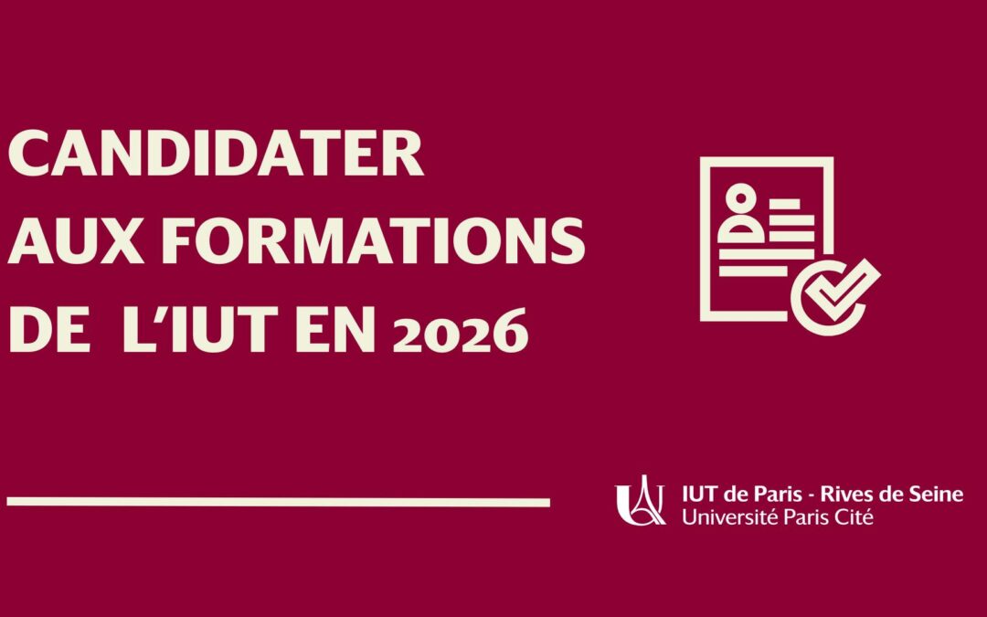 Candidater aux formations de l’IUT en 2026